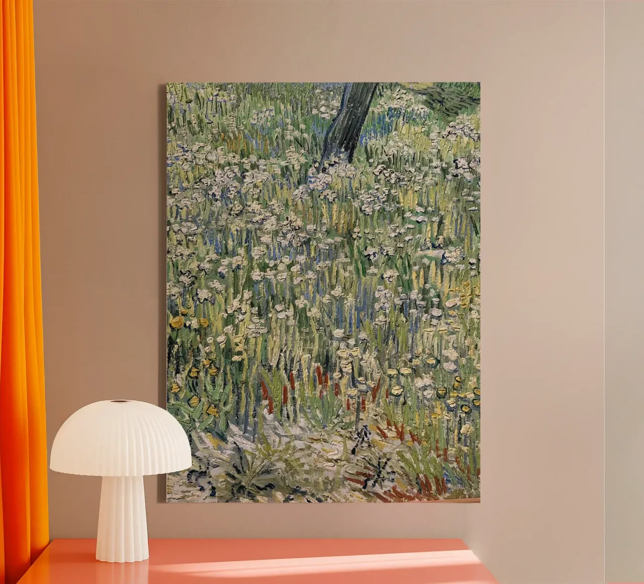 fiori selvatici verde tela con Cornice a cassetta da cloud shop
