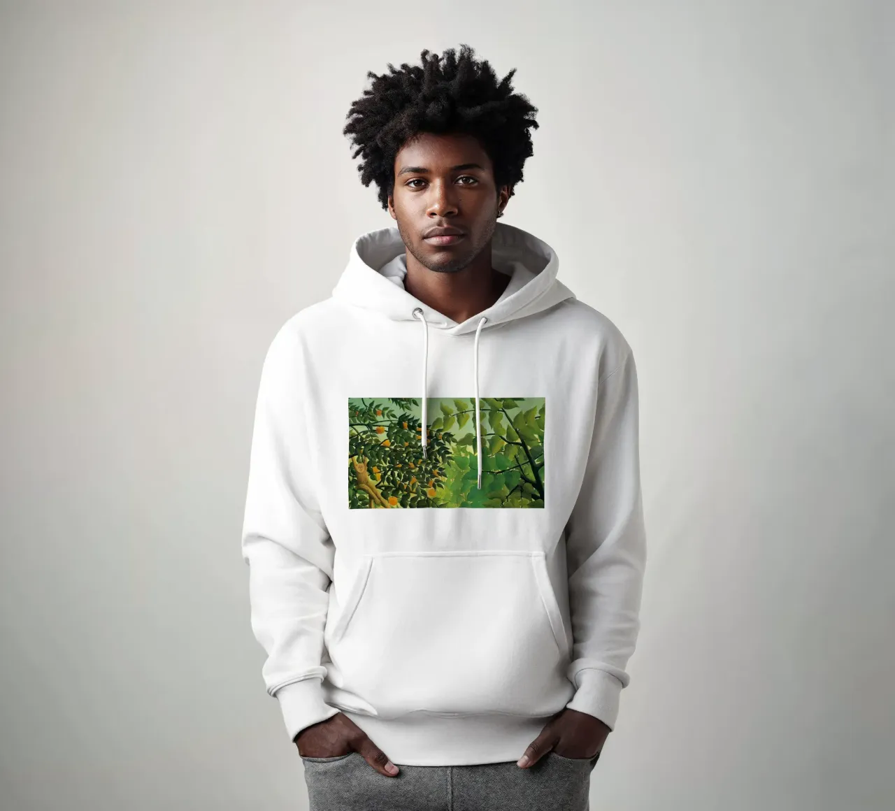 scimmia appesa a un albero felpa con cappuccio da taylor shop