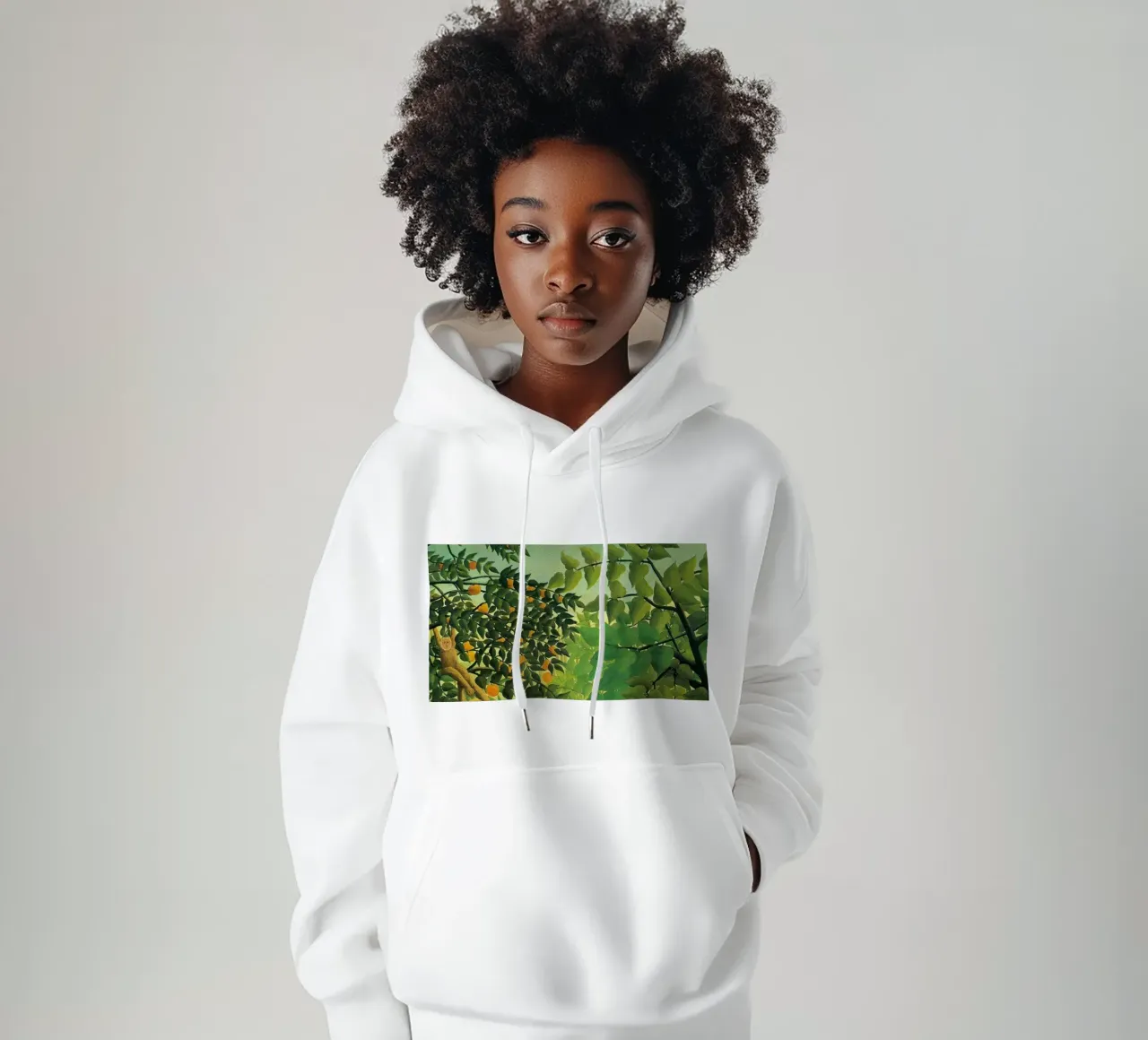 scimmia appesa a un albero felpa con cappuccio da taylor shop