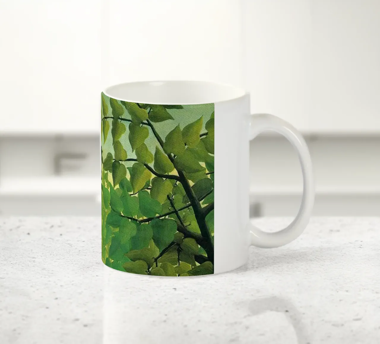 scimmia appesa a un albero tazza in ceramica da taylor shop