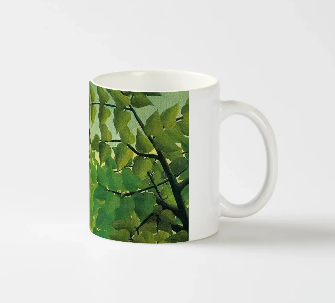 scimmia appesa a un albero tazza in ceramica da taylor shop