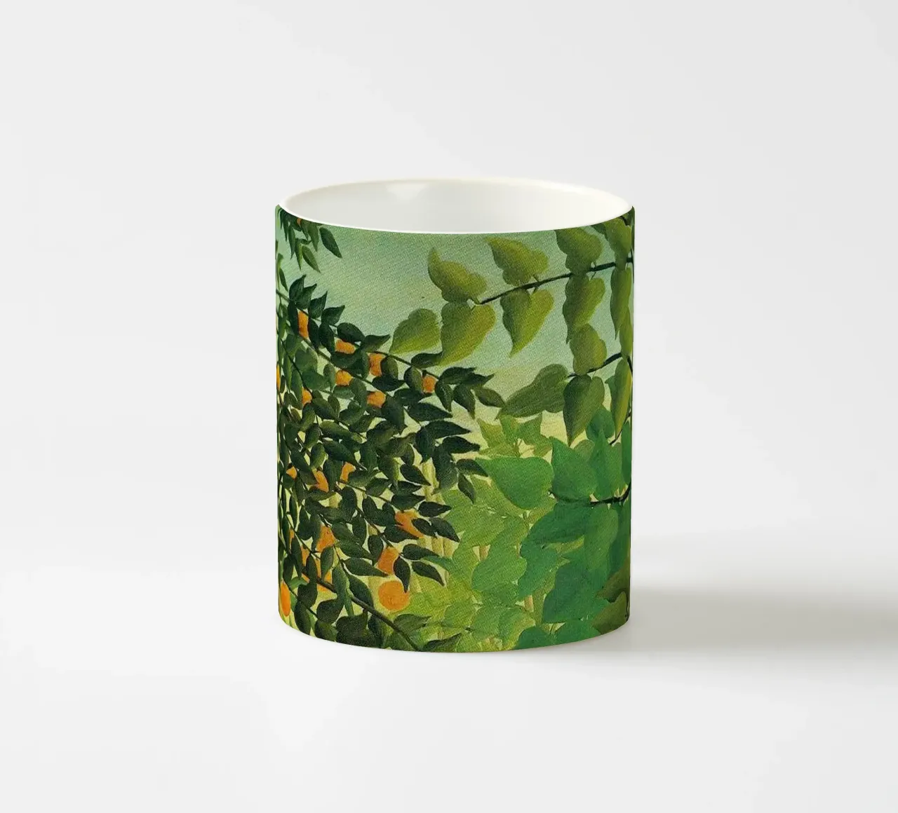 scimmia appesa a un albero tazza in ceramica da taylor shop