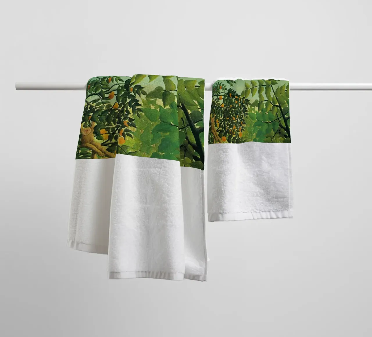 monkey hanging from a tree towel by taylor shop