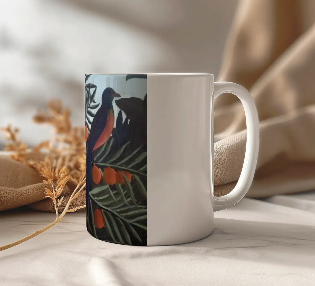 donkere schaduwen vogel keramische mok van taylor shop