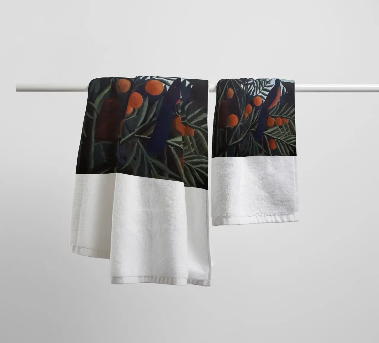 donkere schaduwen vogel badhanddoek van taylor shop