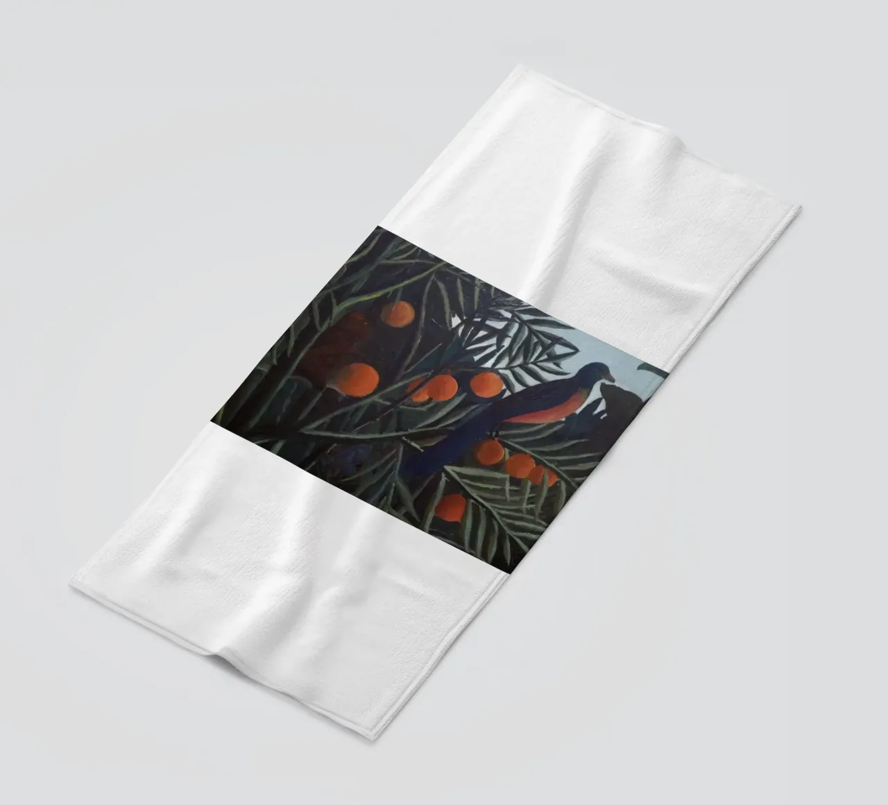 donkere schaduwen vogel strandhanddoek van taylor shop