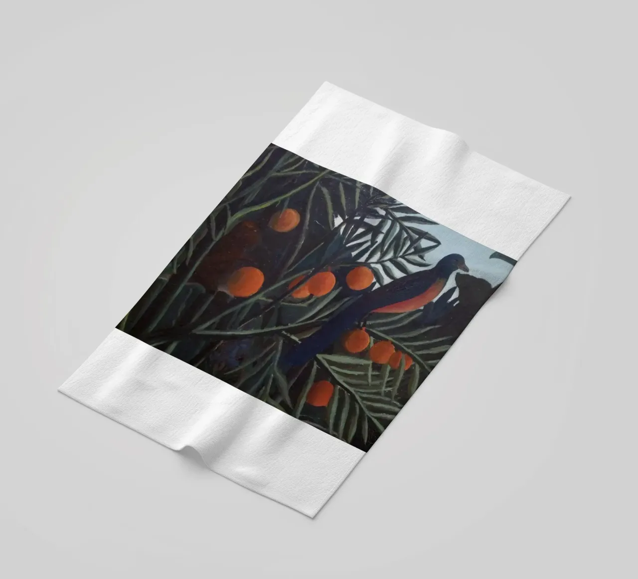 donkere schaduwen vogel strandhanddoek van taylor shop