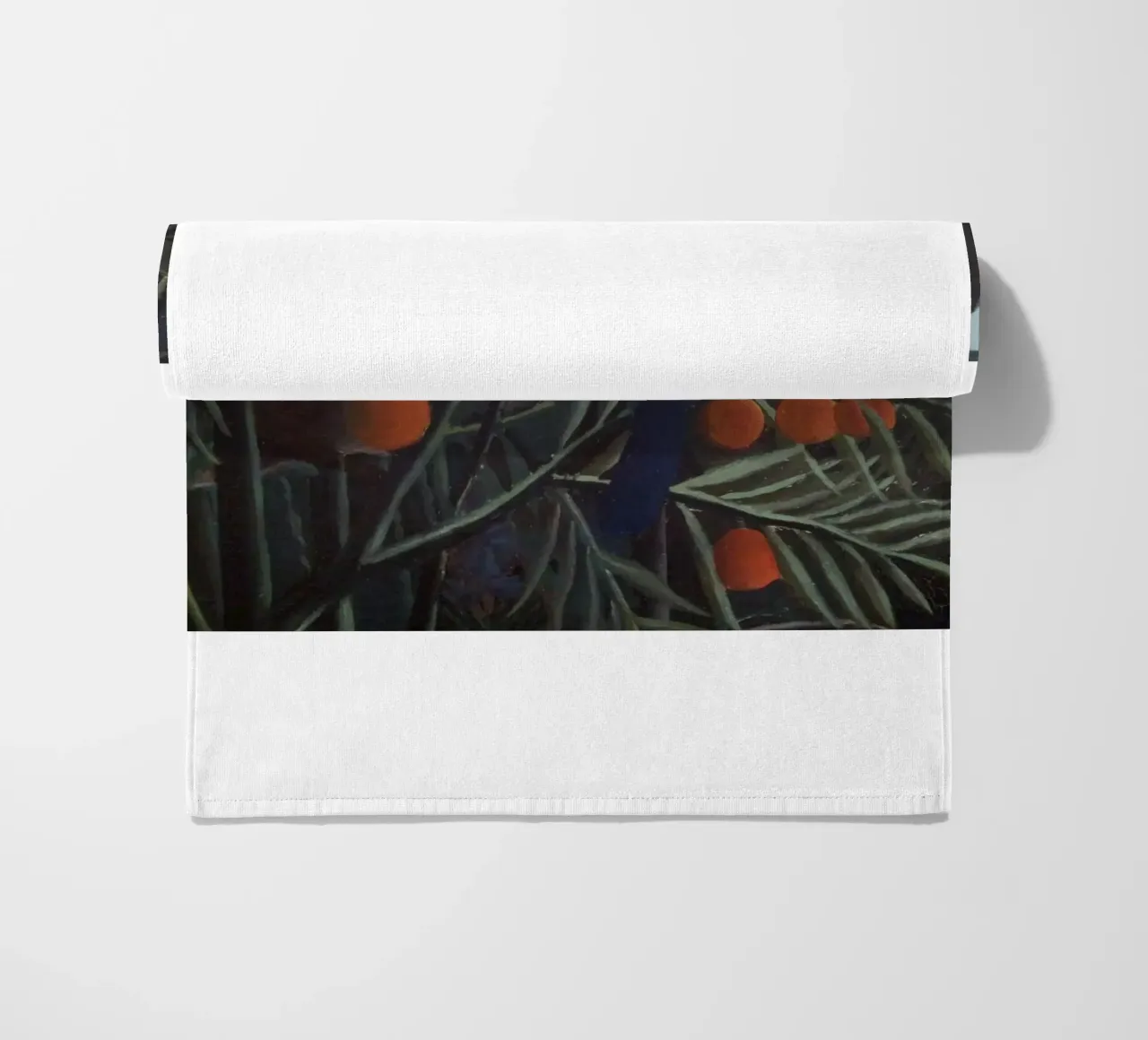 donkere schaduwen vogel strandhanddoek van taylor shop