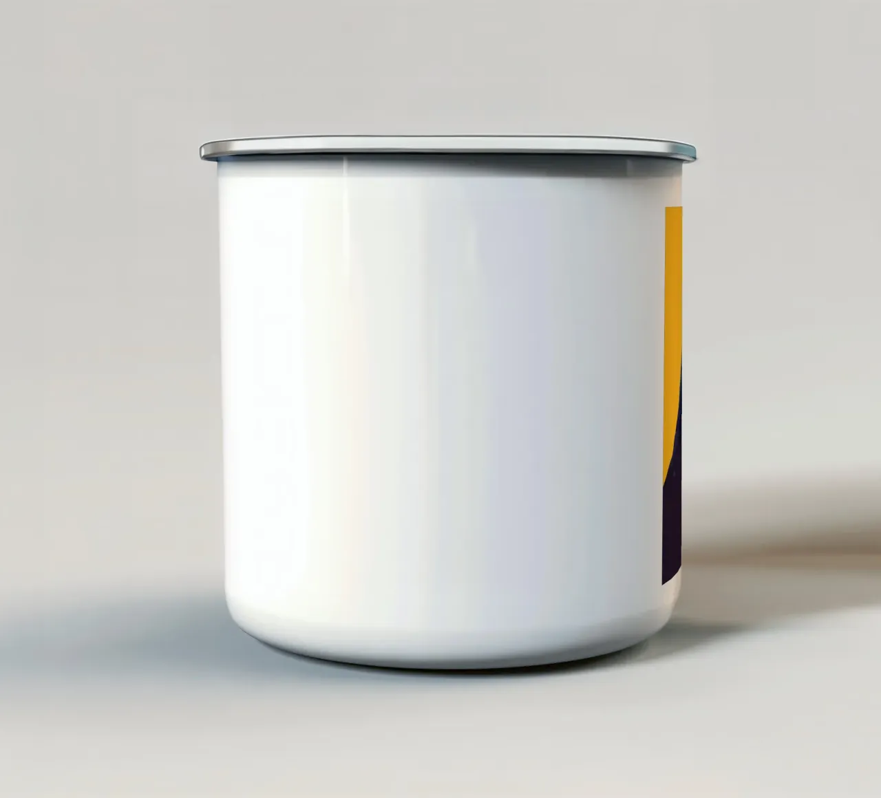 piccione uccello vibrante colorato tazza in smalto da Karin M Fried