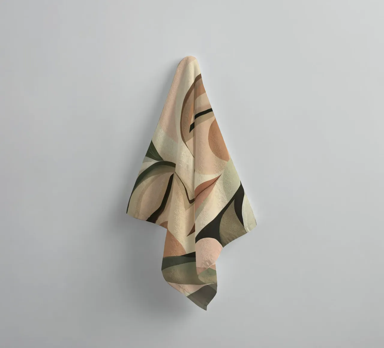 Abstract gezicht badhanddoek van Imagine