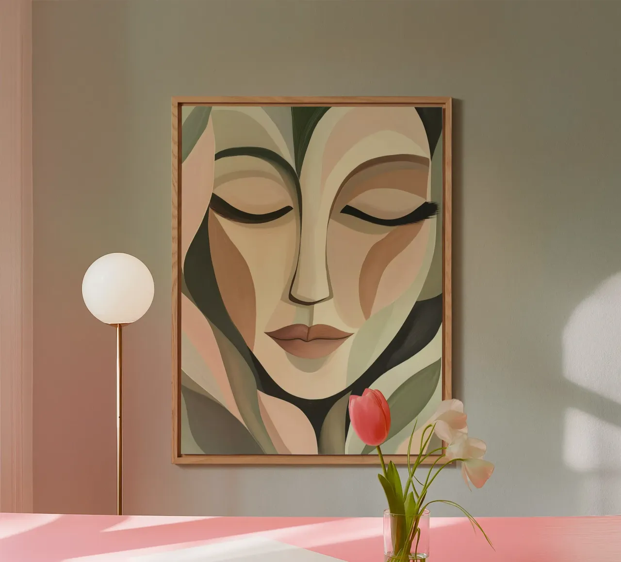 Abstract face alu-dibond by Imagine