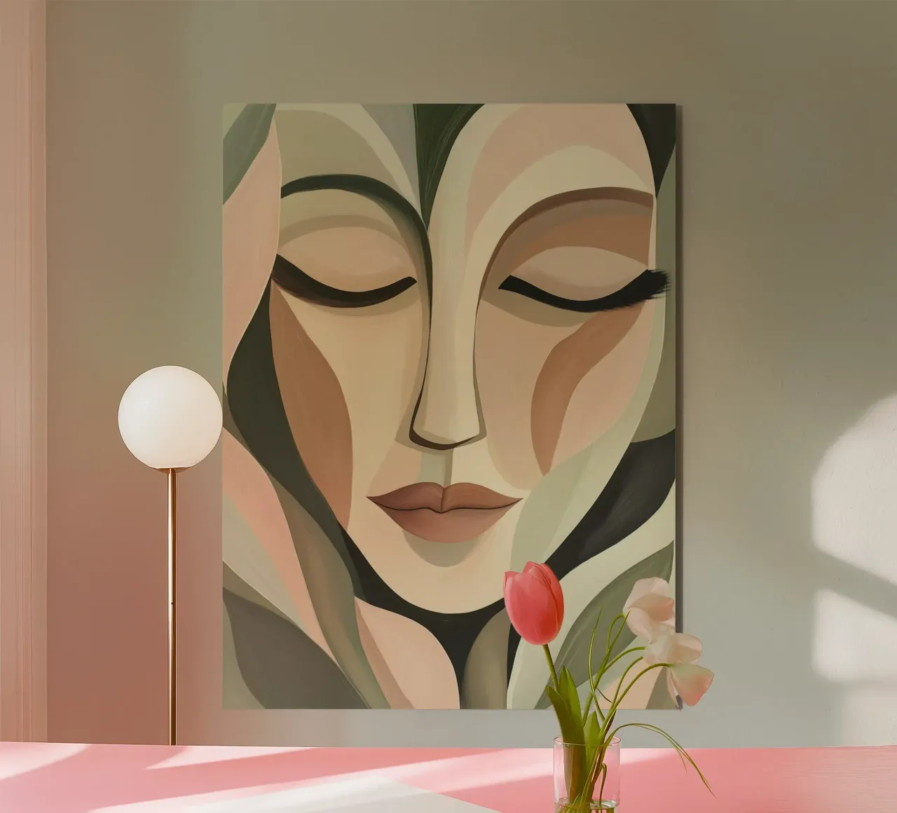 Abstract face alu-dibond by Imagine