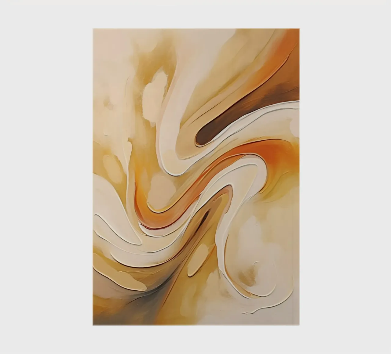 Abstract shapes in brown colors notebook by Imagine