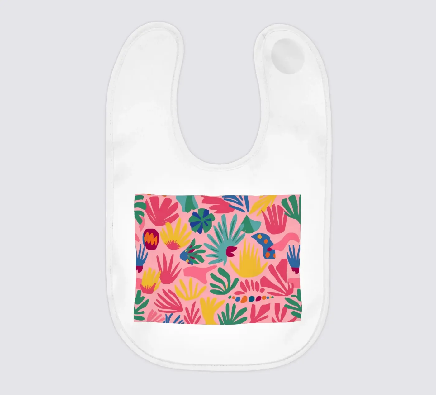 Pink Jungle Pattern bavaglino da Lyra Glaze