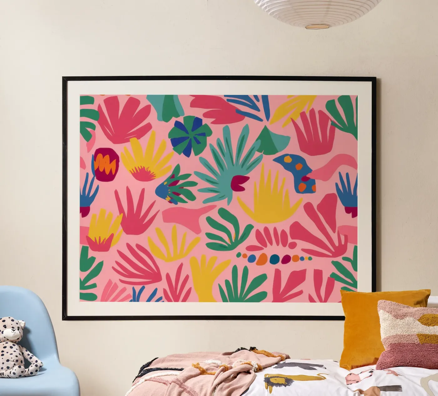 Pink Jungle Pattern poster by Lyra Glaze