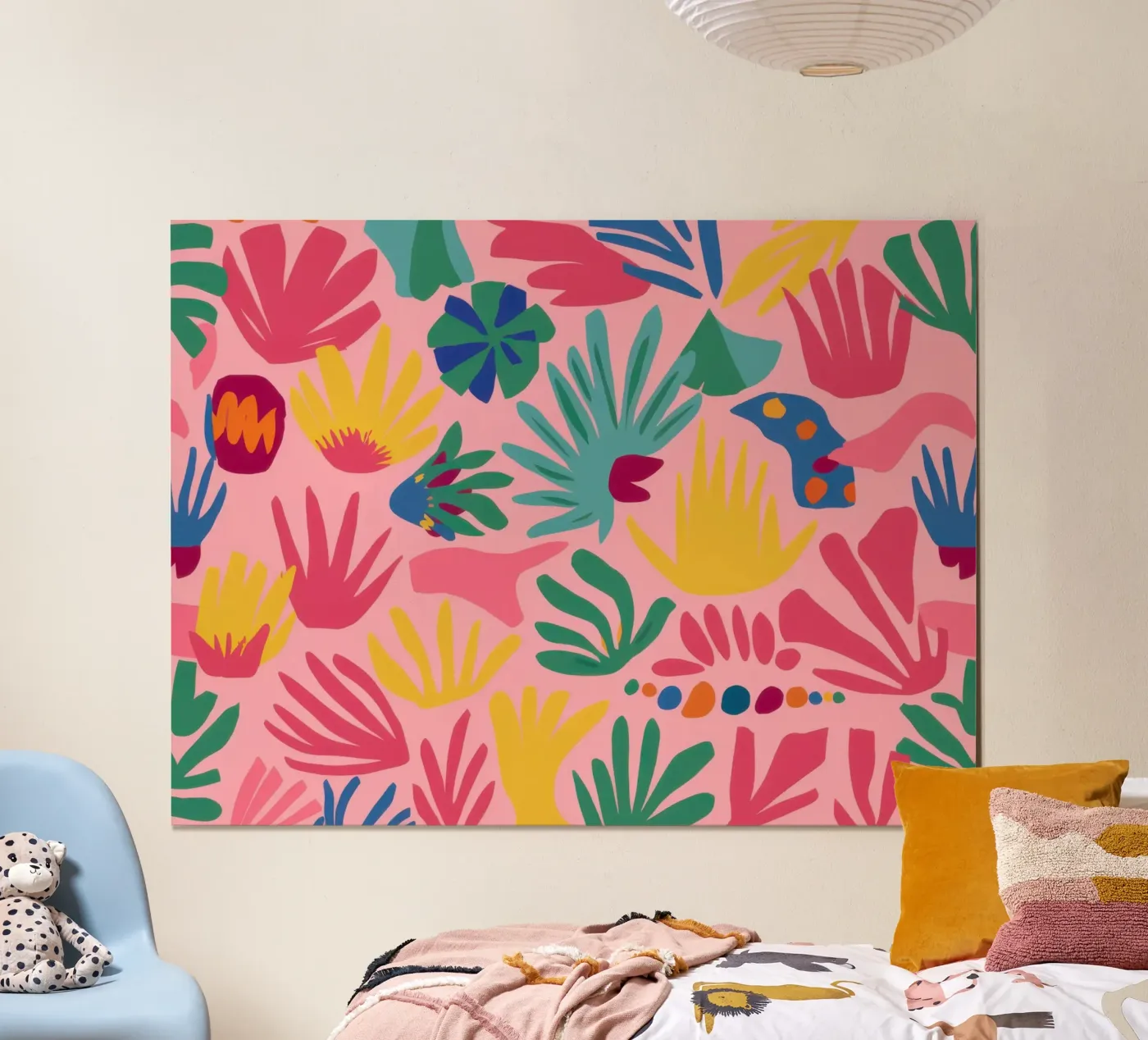 Pink Jungle Pattern poster by Lyra Glaze