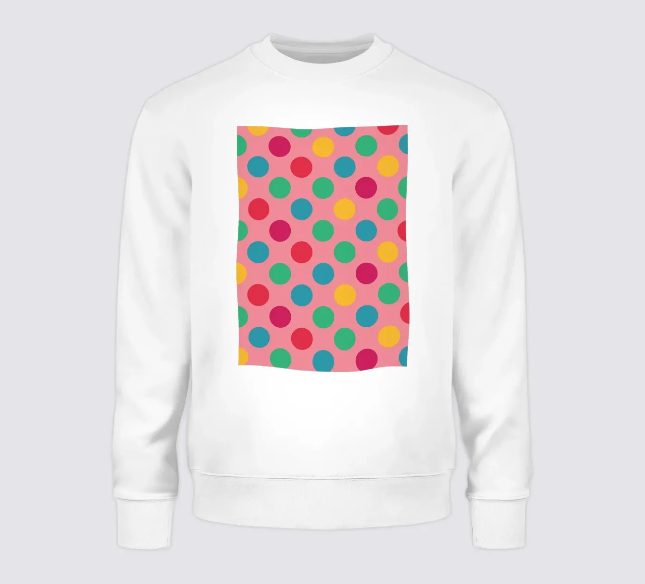 círculo polcadot dibujo sudadera de klicins
