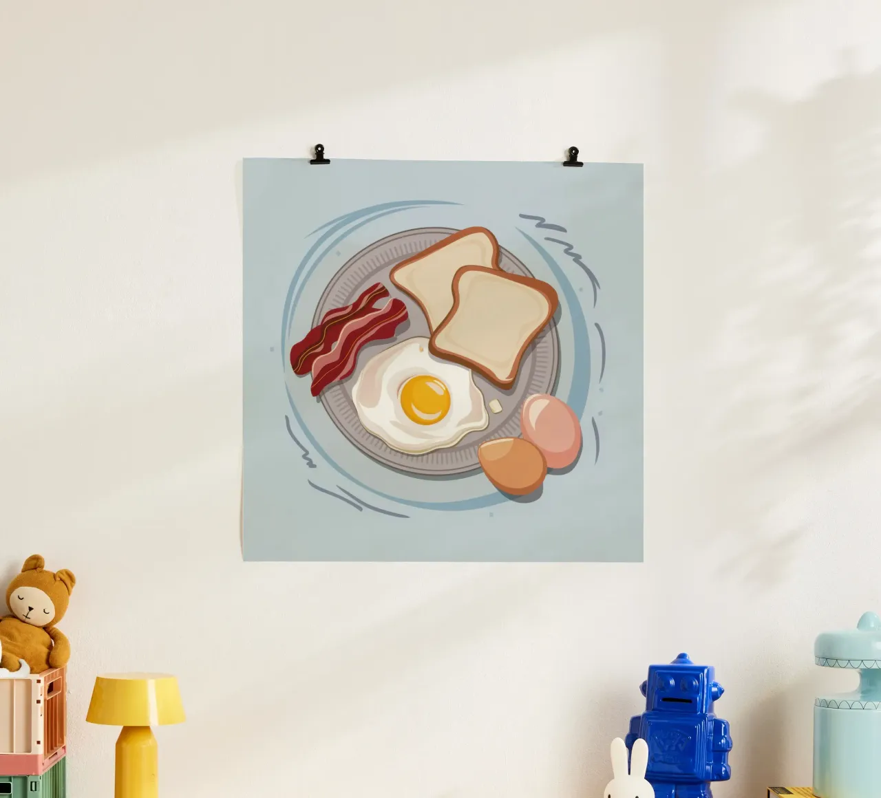 Uova al bacon classiche poster da Lyra Glaze