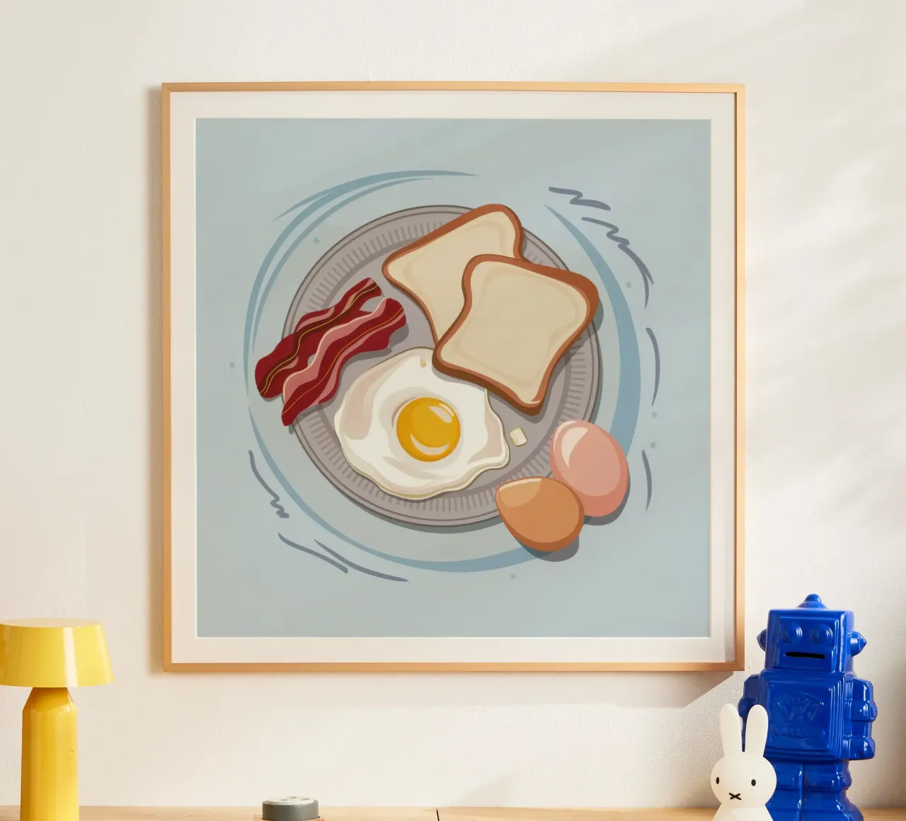 Uova al bacon classiche poster da Lyra Glaze