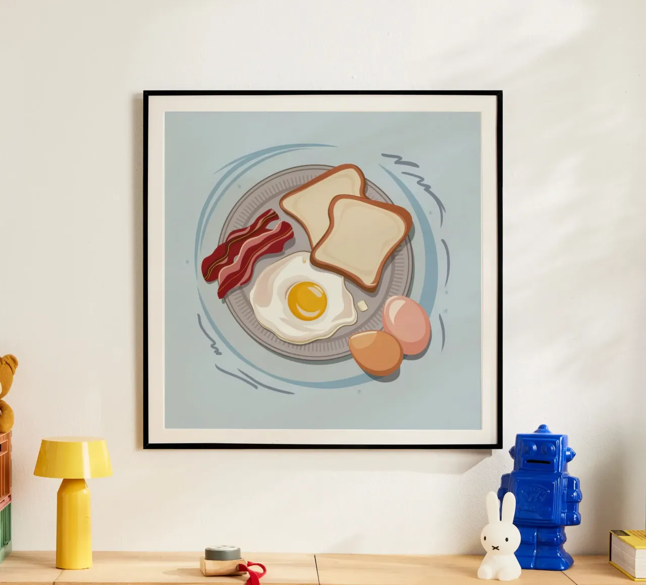 Uova al bacon classiche poster da Lyra Glaze