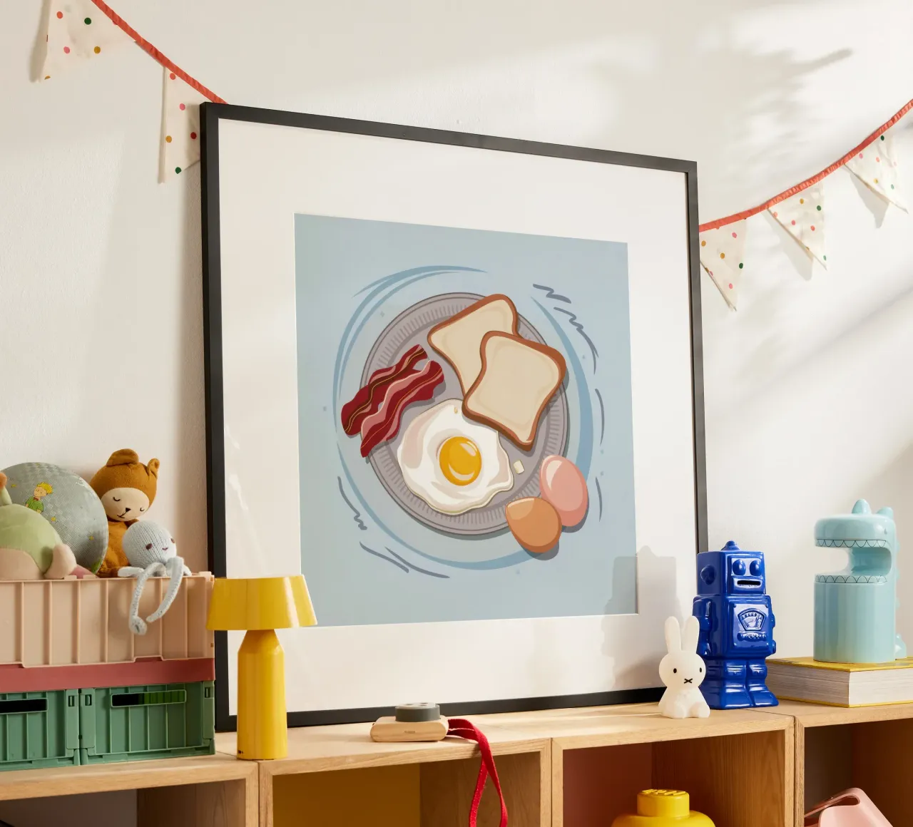 Uova al bacon classiche poster da Lyra Glaze