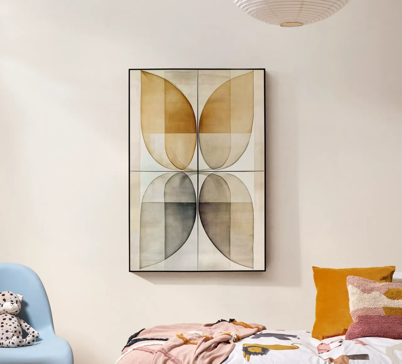 Forme astratte in colori marroni plexiglass da Imagine