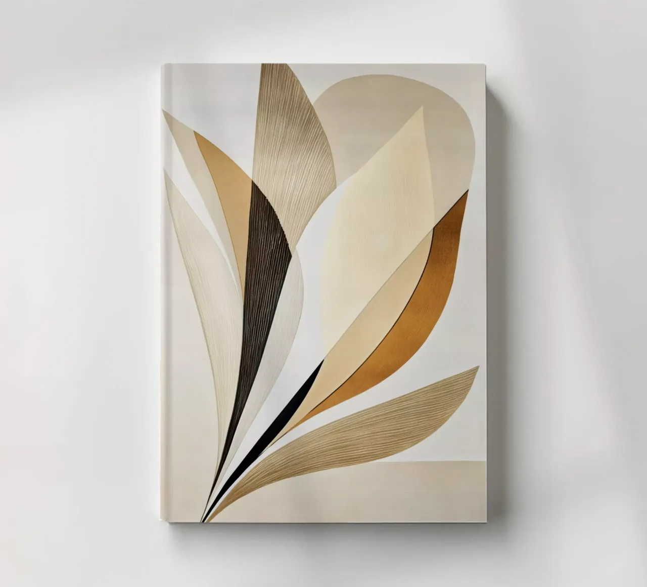 Abstract shapes in brown colors notebook by Imagine