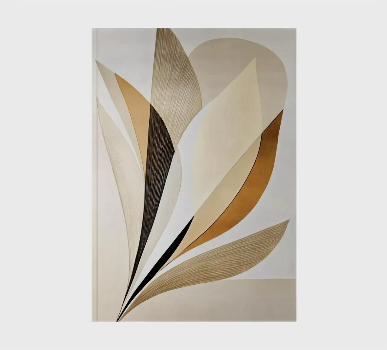 Abstract shapes in brown colors notebook by Imagine