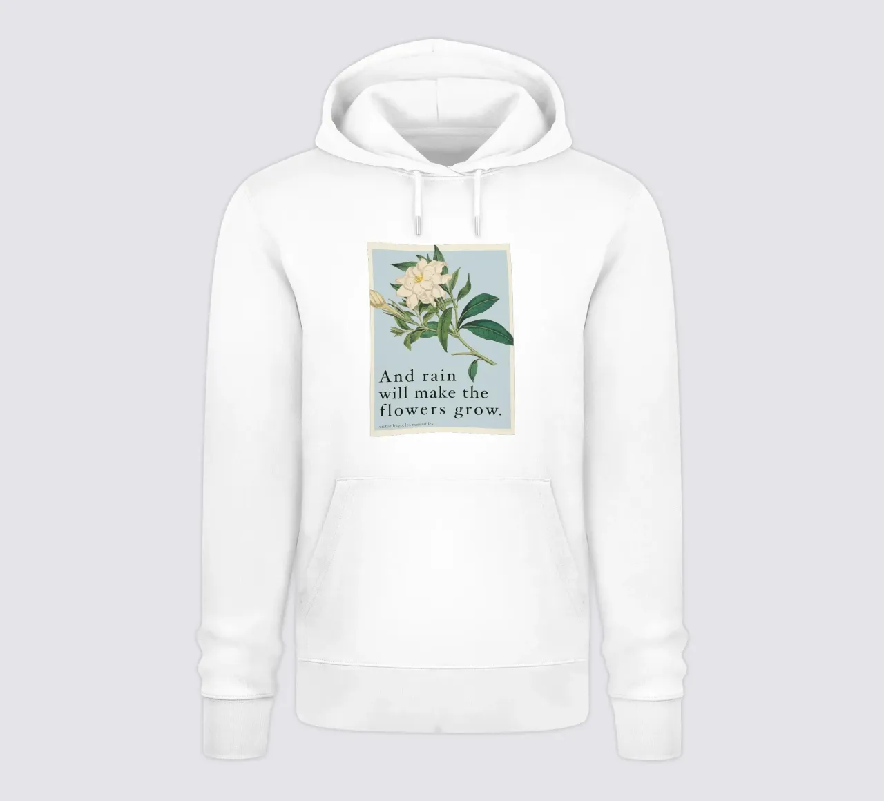 E la pioggia farà crescere i fiori felpa con cappuccio da Leahprint