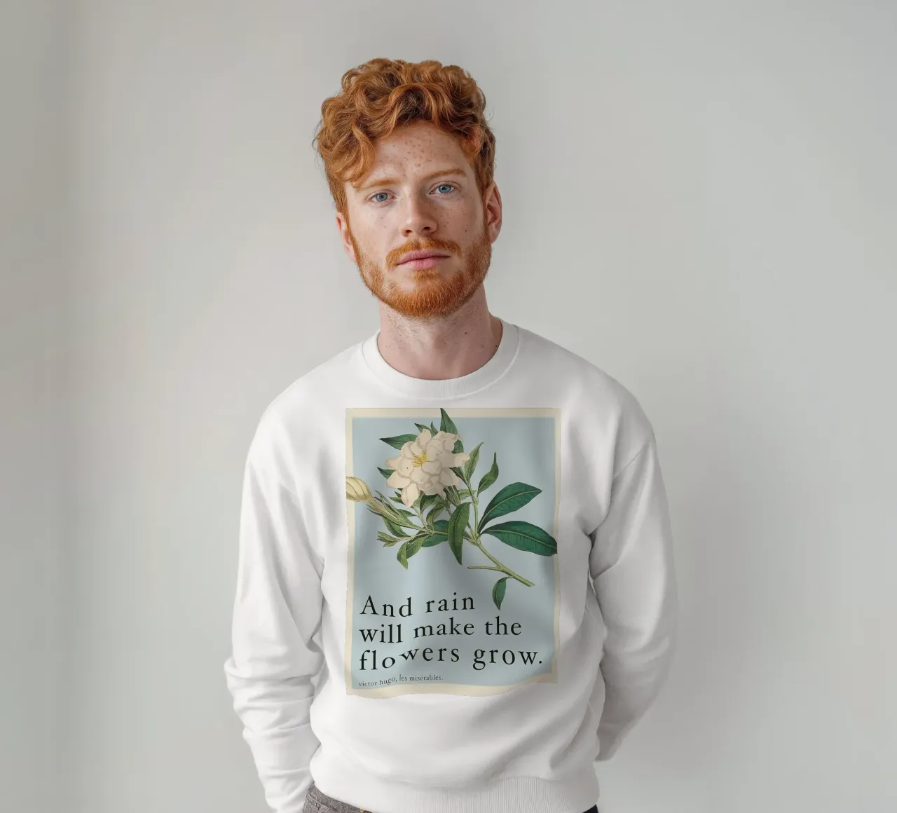 E la pioggia farà crescere i fiori felpa da Leahprint