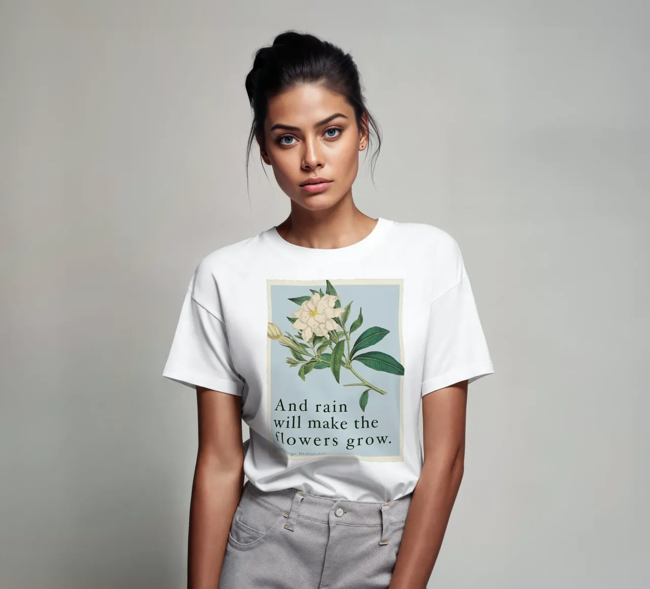 E la pioggia farà crescere i fiori t-shirt da Leahprint