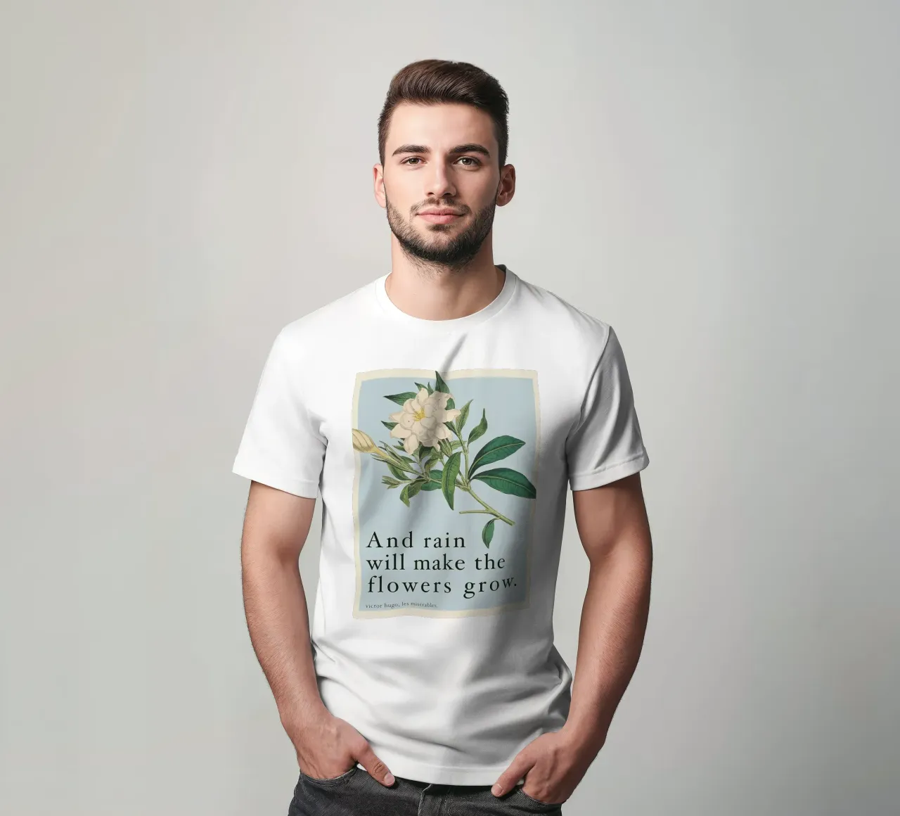 E la pioggia farà crescere i fiori t-shirt da Leahprint