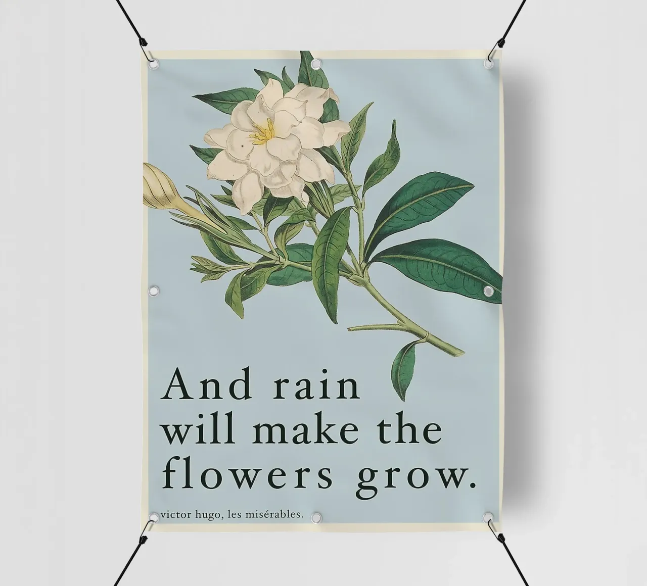 E la pioggia farà crescere i fiori telo in pvc da Leahprint