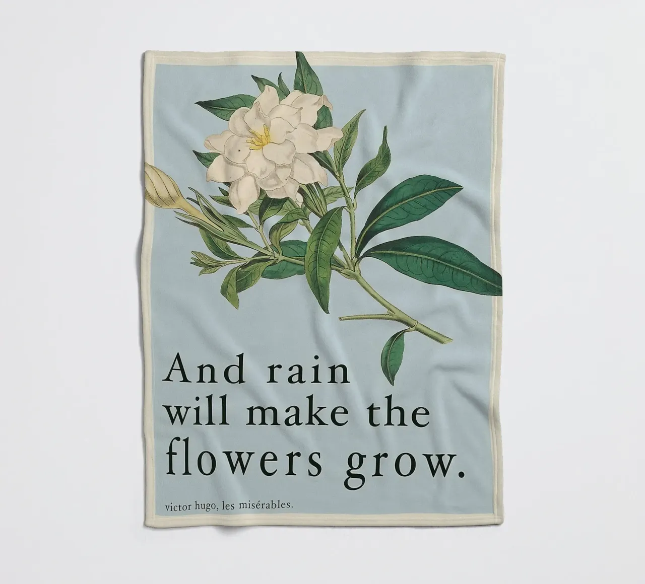E la pioggia farà crescere i fiori coperta in pile da Leahprint