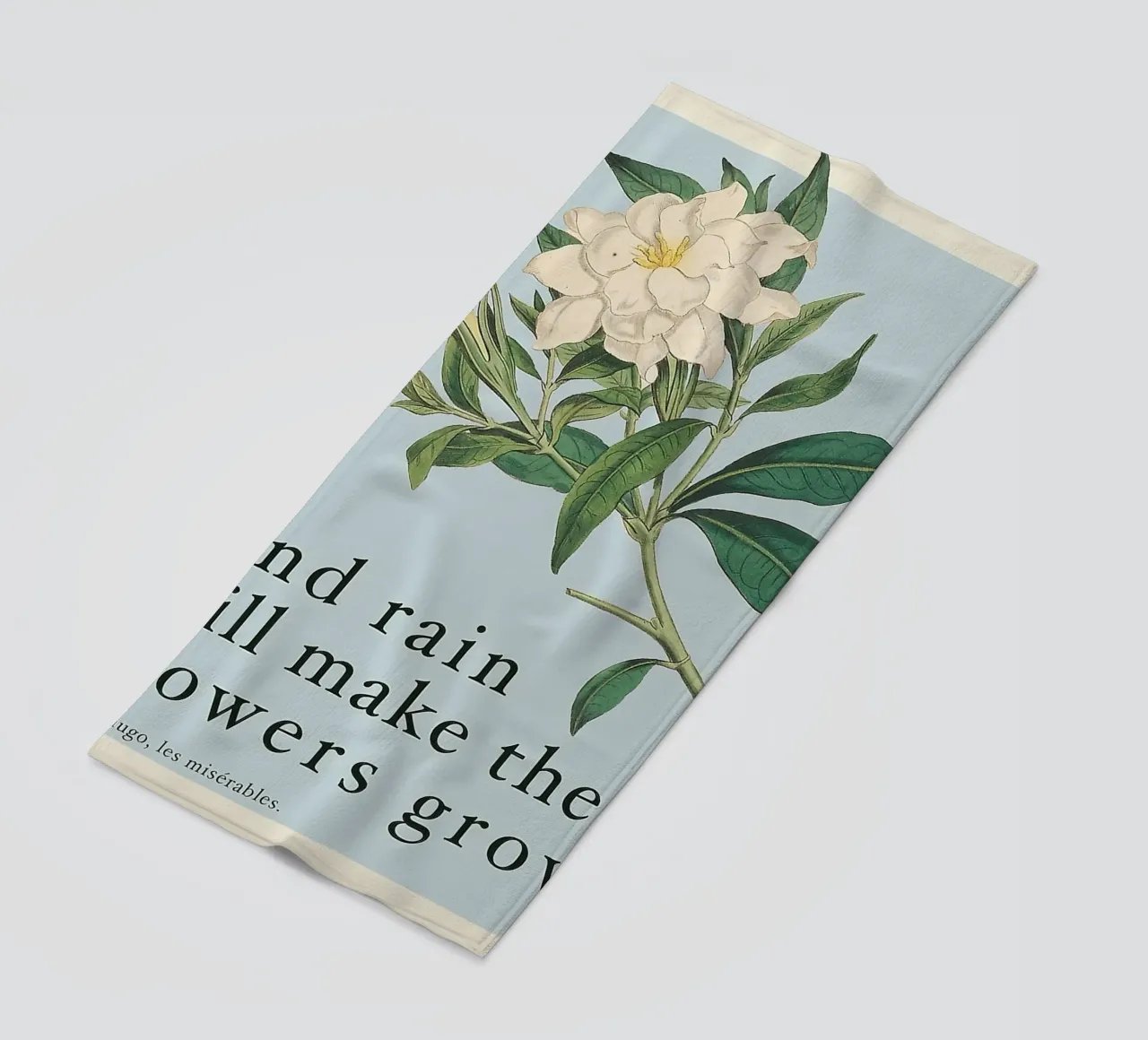 E la pioggia farà crescere i fiori telo mare da Leahprint