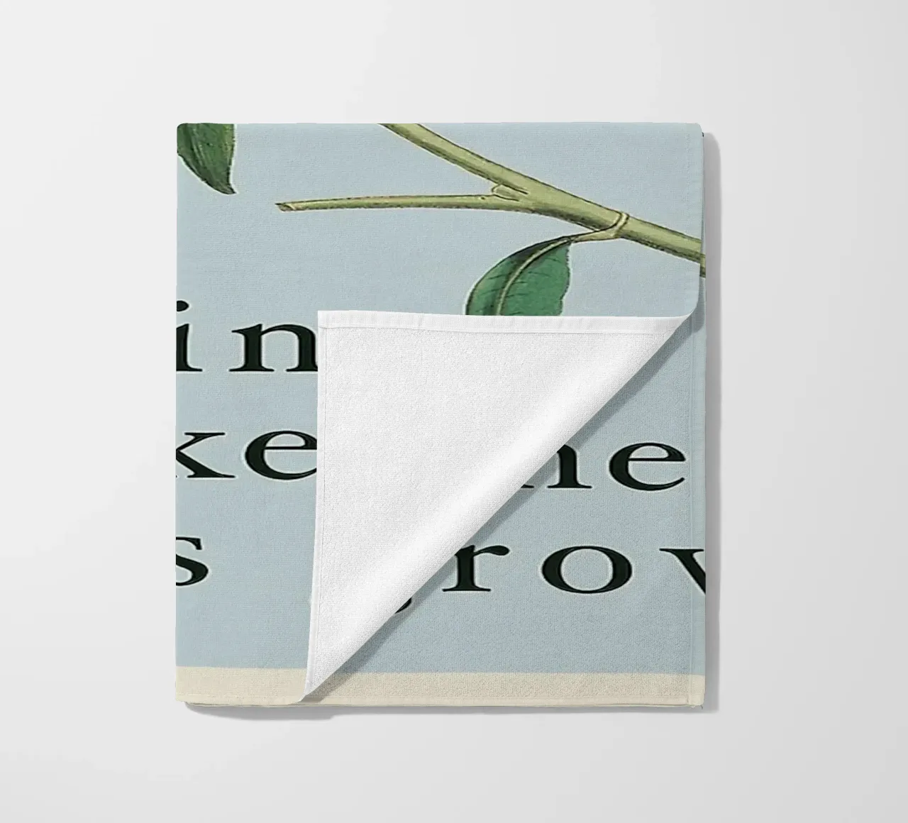 E la pioggia farà crescere i fiori telo mare da Leahprint