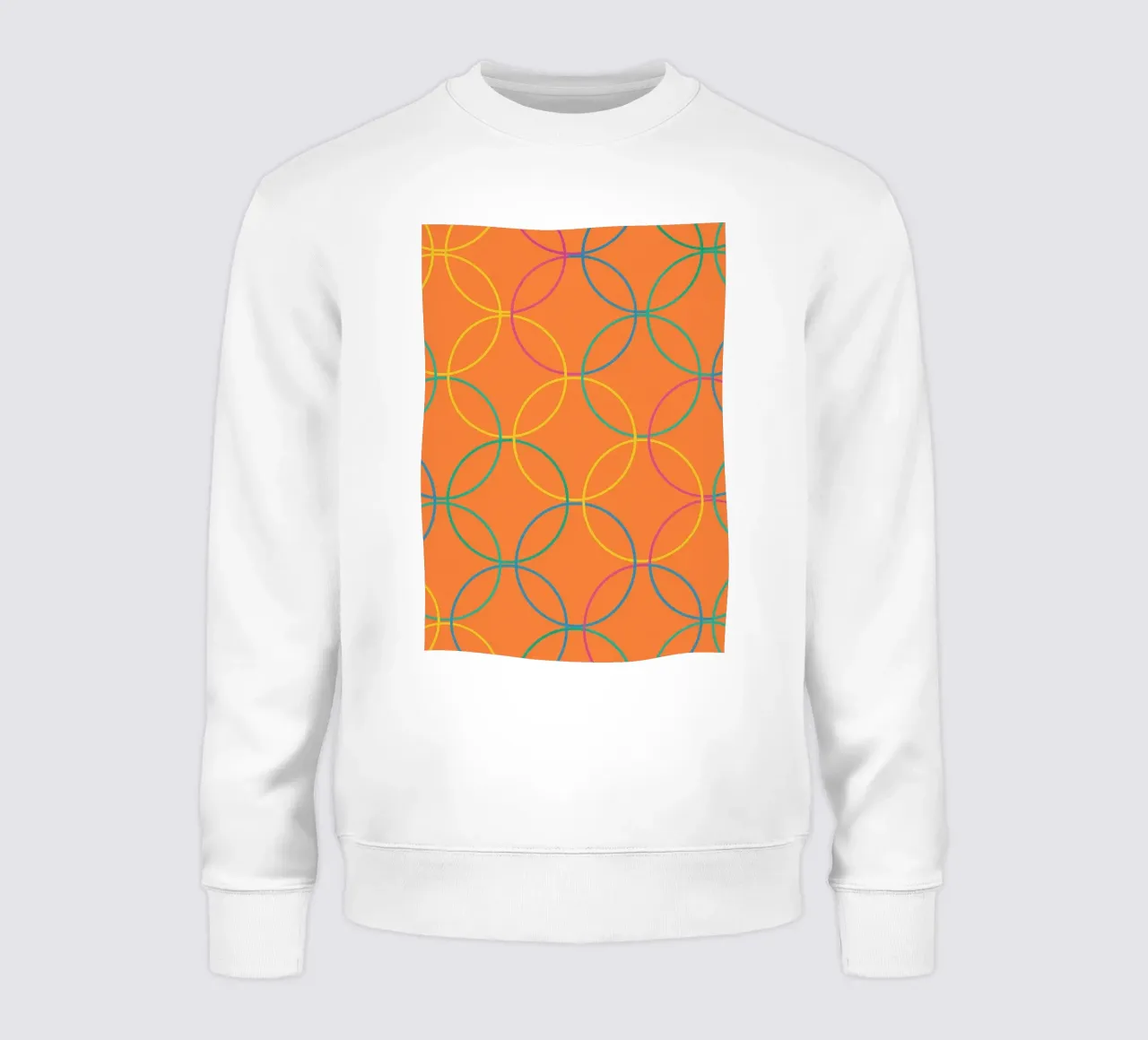 círculo redondo dibujo lineal sudadera de klicins