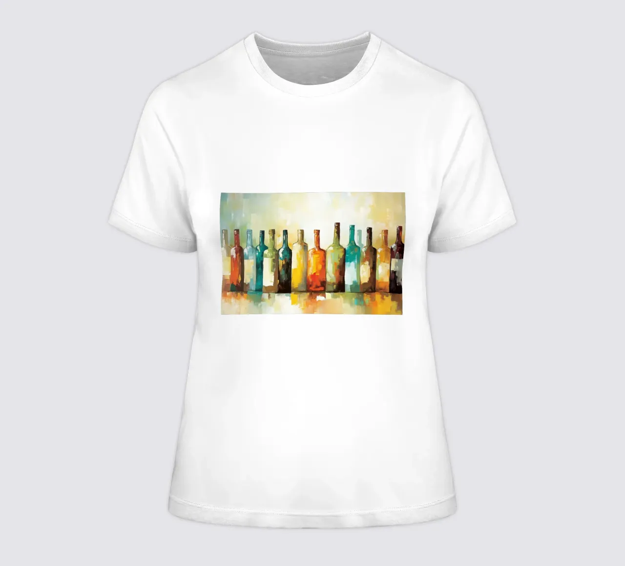 Abstrakte Flaschen Frauen T-Shirt von Imagine