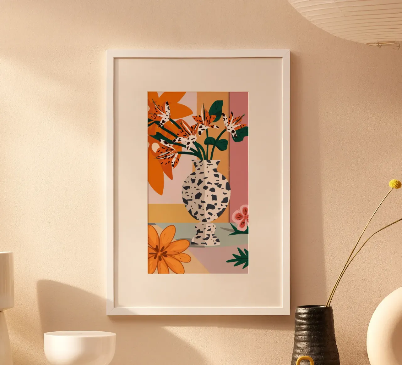 Vaso dalmata maculato poster da Lyra Glaze