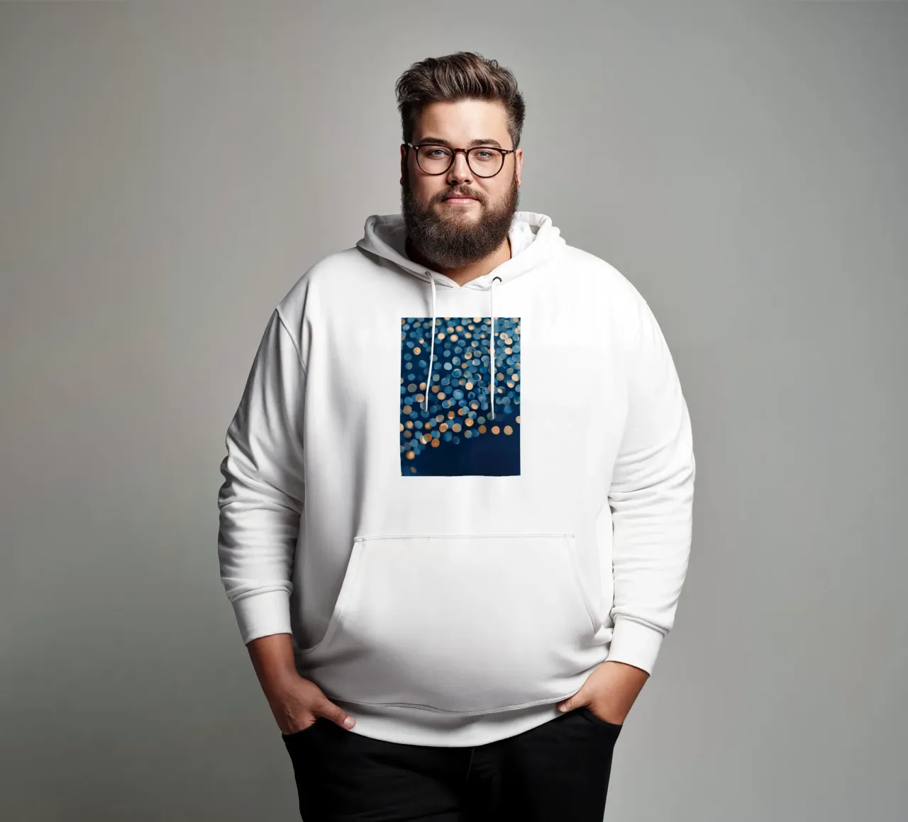 Bagliore notturno di rame felpa con cappuccio da Seed & Signal