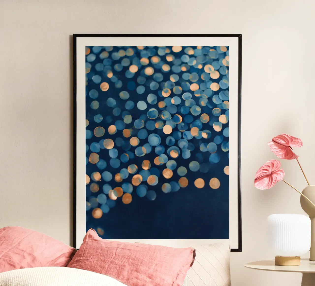 Bagliore notturno di rame poster da Seed & Signal