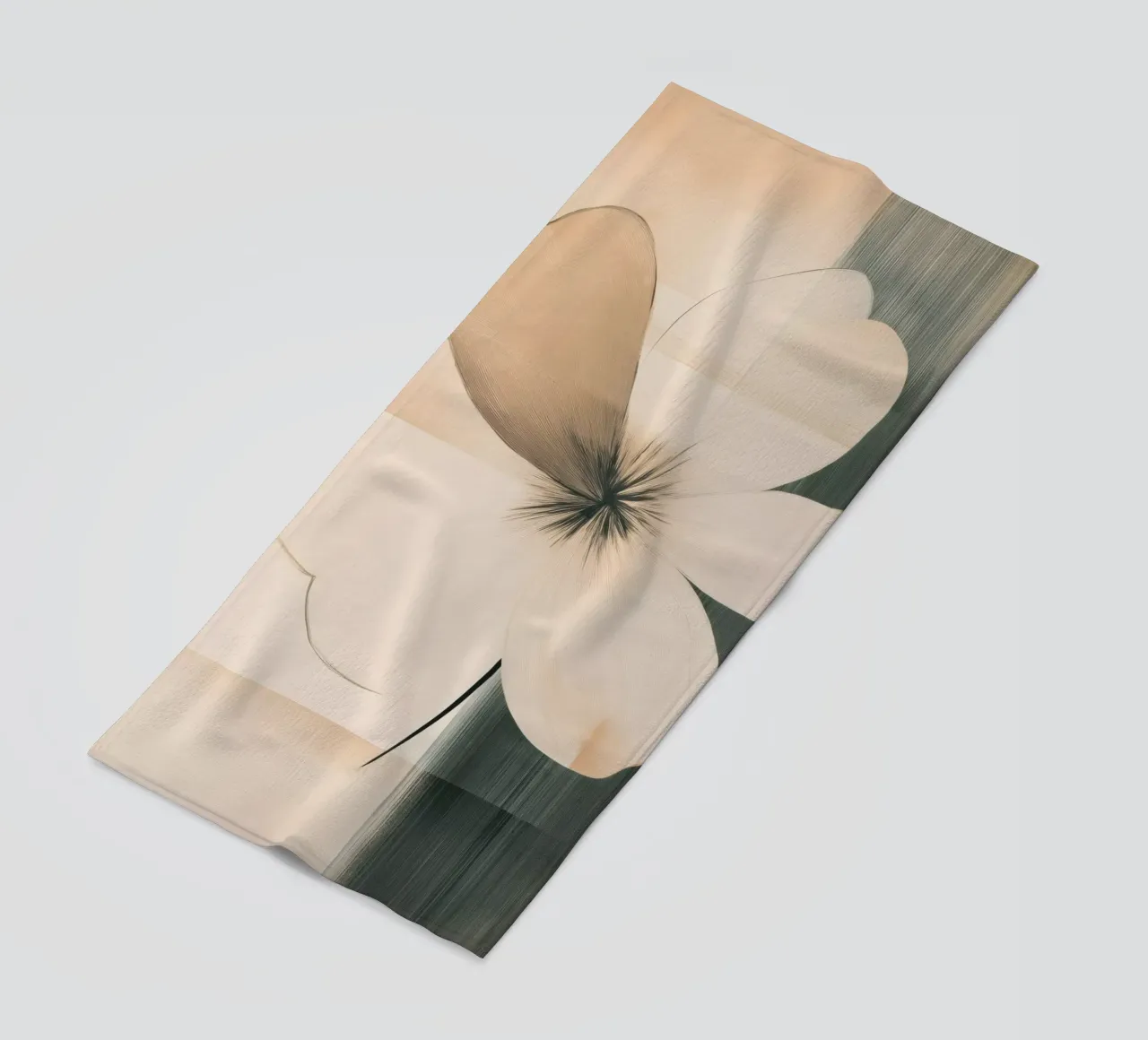 Abstrakte Blumen Strandtuch von Imagine