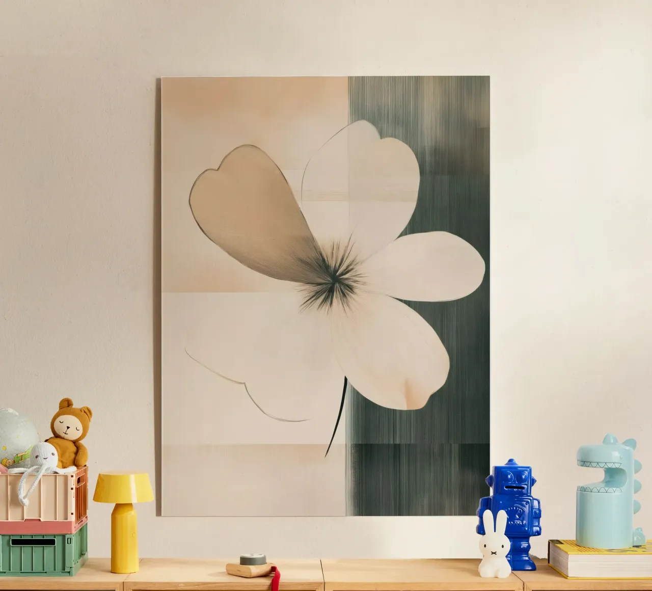 Flores abstractas metacrilato de Imagine