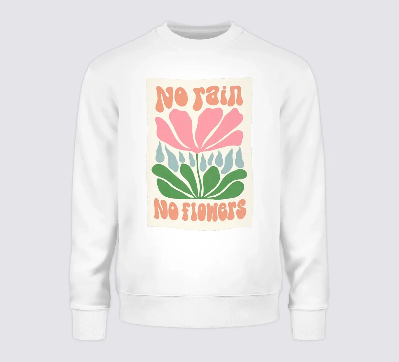 Niente pioggia niente fiori felpa da Leahprint