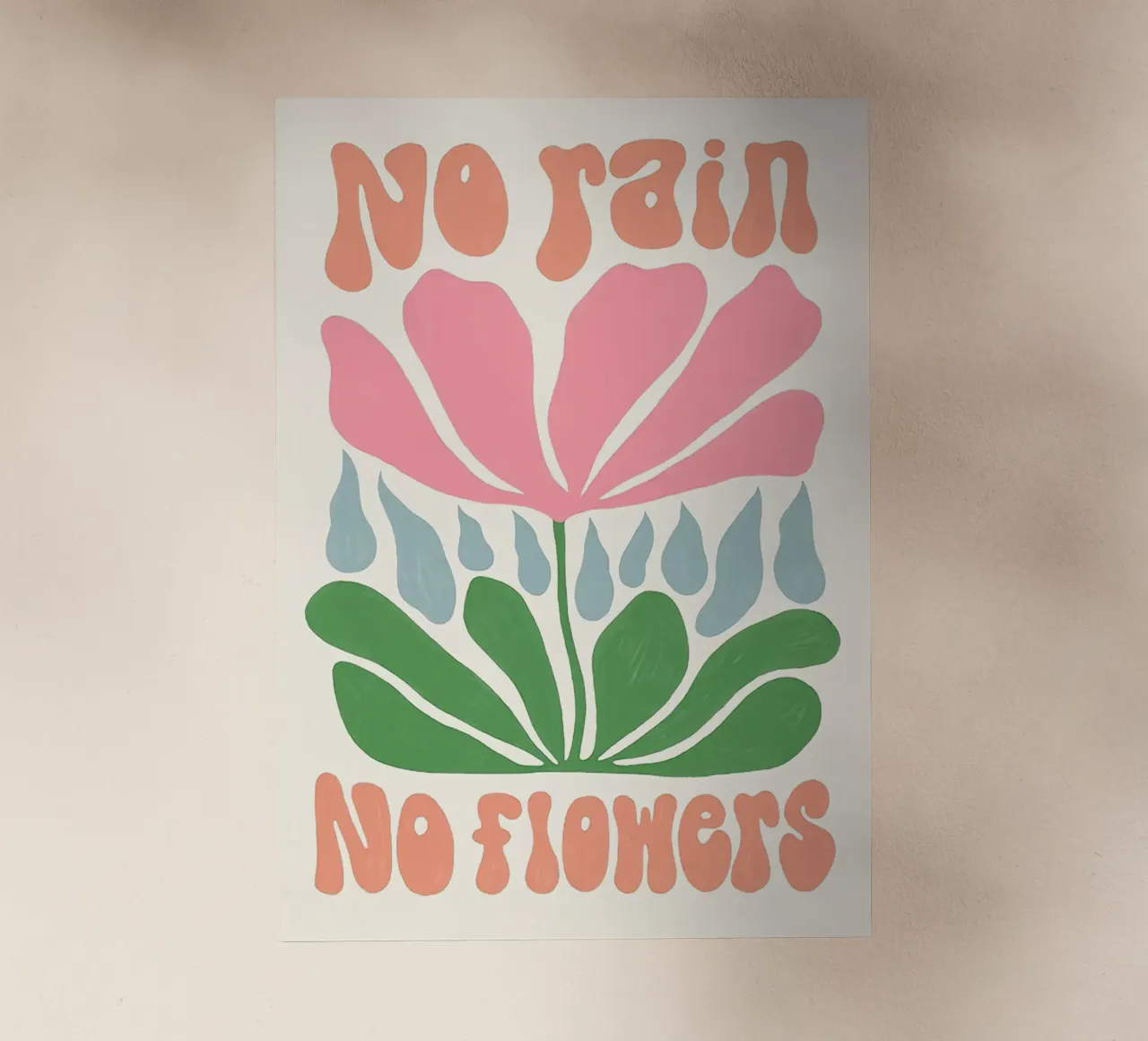 Niente pioggia niente fiori pellicola backlit da Leahprint