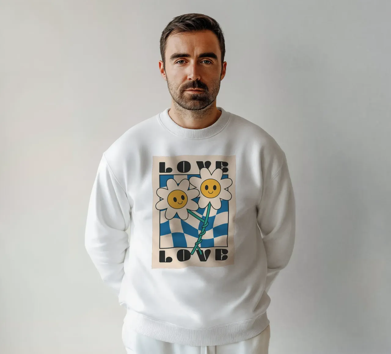 Poster con fiori d'amore felpa da Leahprint