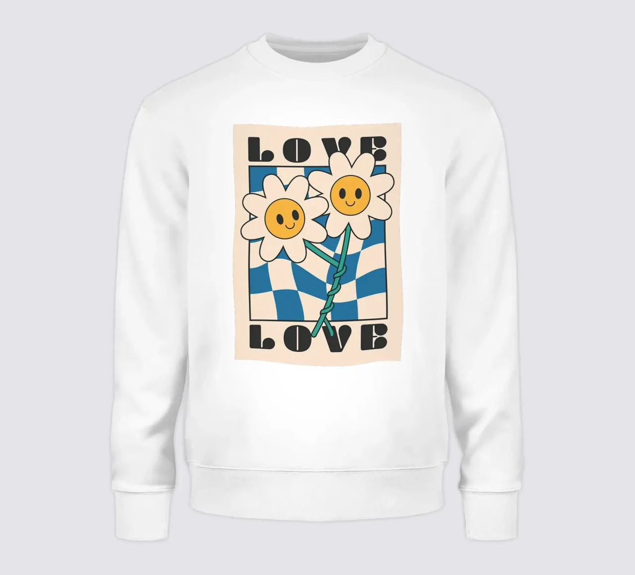 Poster con fiori d'amore felpa da Leahprint