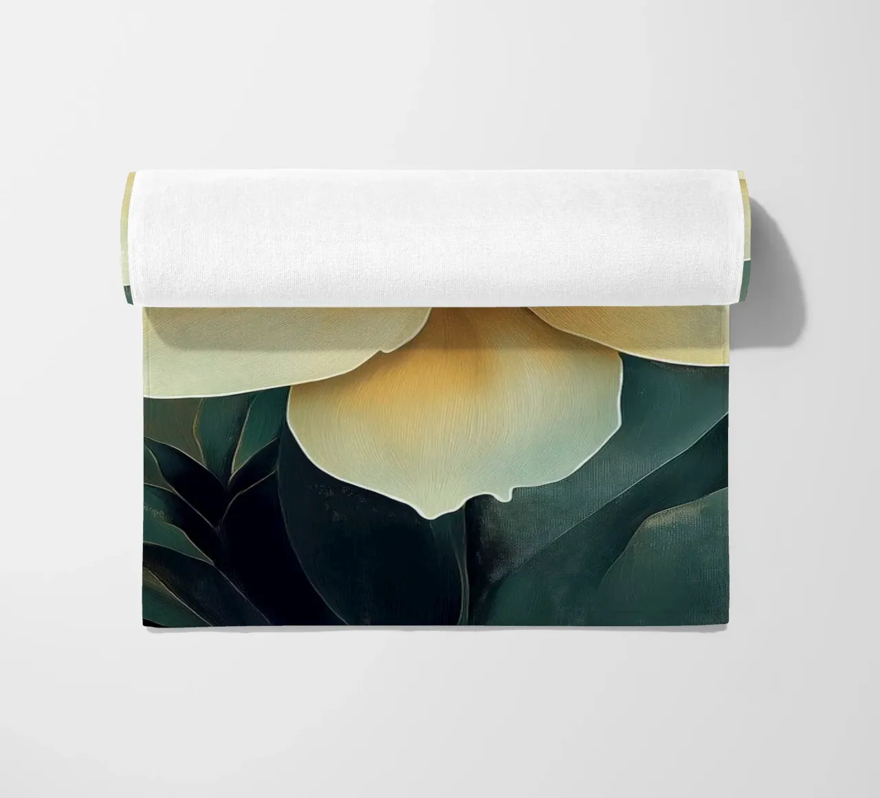 Abstract flowers beach towel by Imagine
