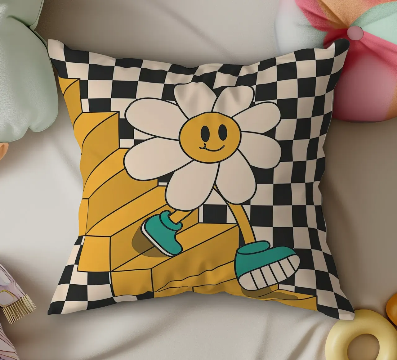 Scale di fiori cuscino da Leahprint