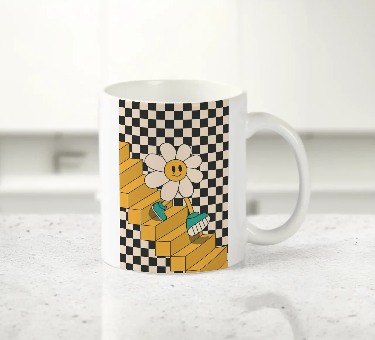 Scale di fiori tazza in ceramica da Leahprint
